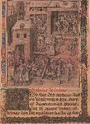 unknow artist bild av en stad fran senare delen av 1400 talet Germany oil painting artist